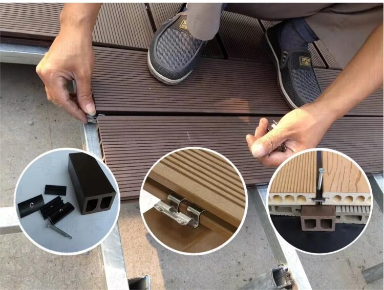 installation of wpc decking board installation of wpc decking board