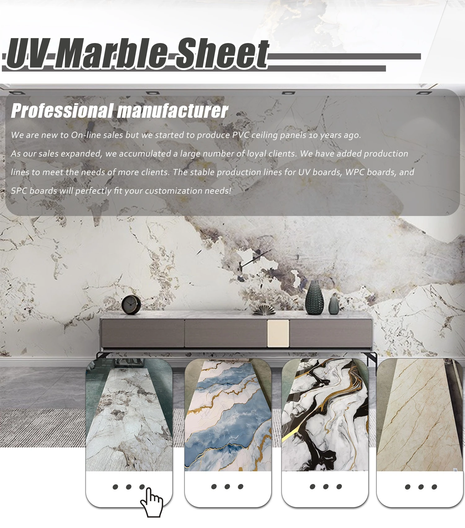 PVC marble