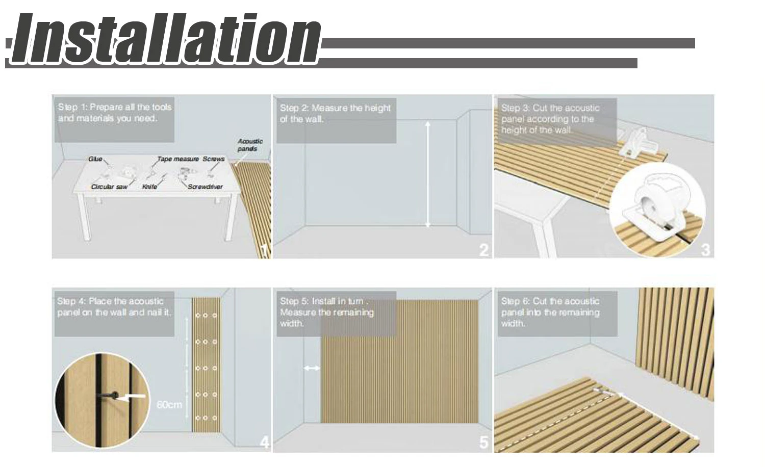 Acoustic Slat Wall Panels